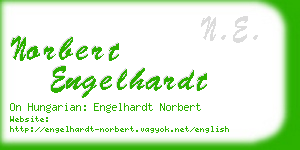 norbert engelhardt business card